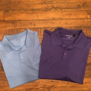 2 men’s golf polos - performance fabric